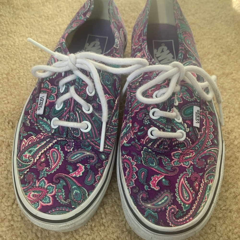 Purple Paisley Vans